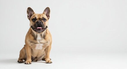 Obraz premium French Bulldog Portrait with Clean Lighting