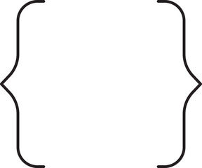 Curly Brackets Vector Illustration