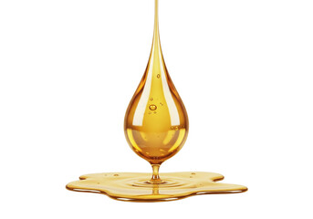 oil drop on a white