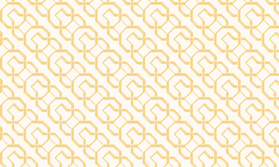 Elegant Modern Geometric Chain Seamless Pattern