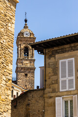 Fototapeta premium Bell Tower of San Vicente Martir Church in Vitoria-Gasteiz