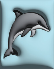 3d dolphin 