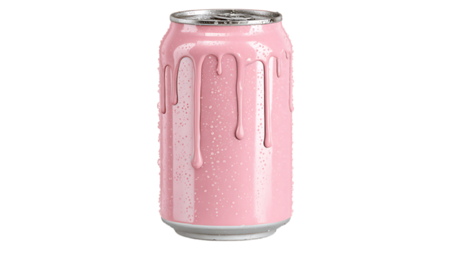 pink bottle cane on white background - Powered by Adobe