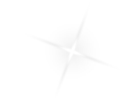 Vector illustration of a bright white cross-shaped lens flare. A versatile light effect for dazzling highlights and clean designs.