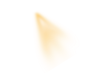 Vibrant orange spotlight beam. A powerful vector light effect with bright rays and a transparent background, ideal for stage and event designs.

