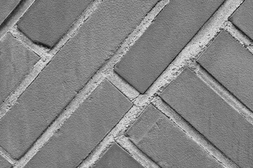 Gray Concrete Brick Wall Pattern Background for Architectural Design