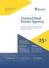 modern business card template Flyer-A4-SideA