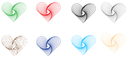 set of hearts vactor