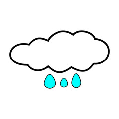 Cloud Icon, Vector Cloud Icon With Simple Style.