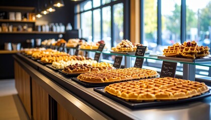 Cafe Waffle Bar Service Station