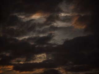 Dark Storm Clouds with Dramatic Light and Texture