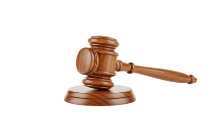 Wooden Gavel On Sound Block Justice Symbol