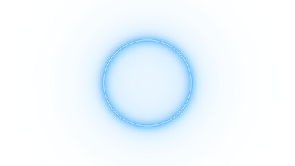 Lightning round frame. Circle Frame with Glowing Light Effect