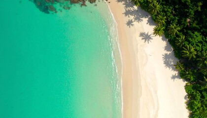 Aerial view of a tropical beach (2)