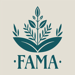 Elegant Botanical Logo Design with Foliage and Modern Typography