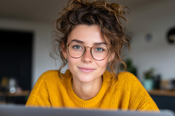 portrait of a smiling woman