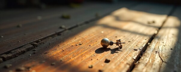 Forgotten Earring A Sun-Drenched Reminder of Lost Love and Cherished Memories