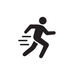 Icon of a Person Running Fast