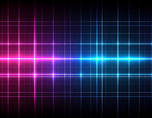 Soft Gradient Light Grid – Digital Abstract Pattern