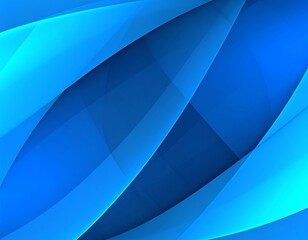 Abstract blue design with overlapping shapes