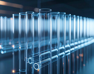 Glass Tube Network – Abstract Scientific Style Background