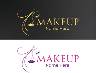makeup, beauty logo design