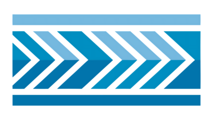 Directional chevron pattern isolated on a transparent background