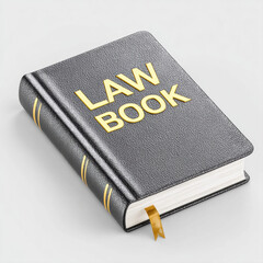 A legal reference book icon with embossed text, suitable for law-related graphics and documents.