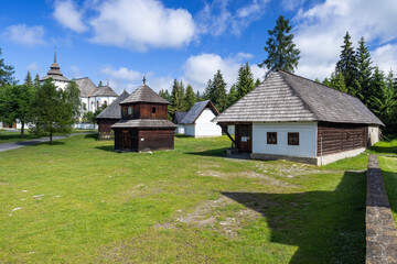 Museum of Liptov Village in Pribylina showcasing Slovakian rural architecture
