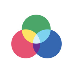 Obraz premium Set Theory Venn icon