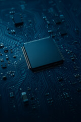  Close-Up of Futuristic Circuit Board &ndash; AI Generated