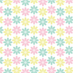 Vector Romantic Floral Illustrated Seamless Pattern
