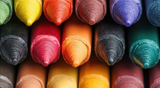 Close-up of colorful crayons (35)