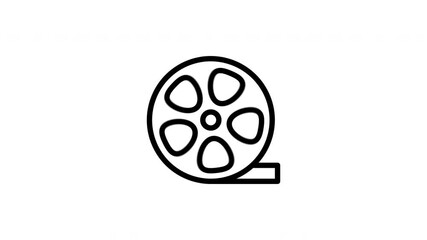 film reel animated icon