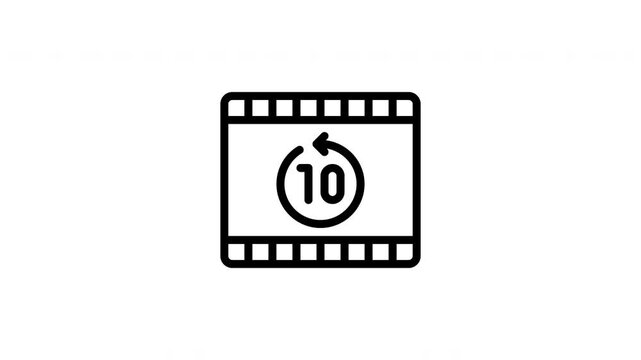 rewind button animated icon