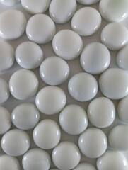 Elite Background, Stones, Marble Pebbles, Natural White Color, Rounded Fraction, Decor

