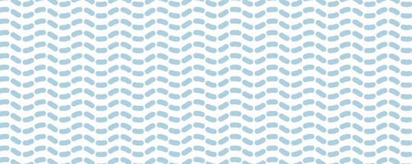 Seamless Wave Pattern  Hand-drawn ocean water vector background. Wavy beach. Curly paint lines.