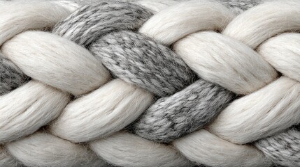 Braided Wool Texture Close Up