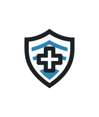 Obraz premium Medical shield graphic illustration
