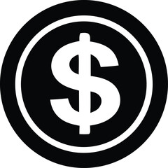 Obraz premium dollar symbol on white background