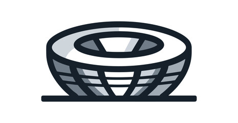 Stadium graphic design illustration