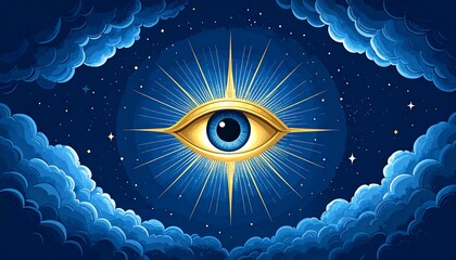 Celestial Eye in Night Sky