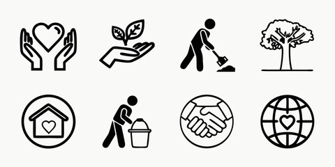 Charity and community icons