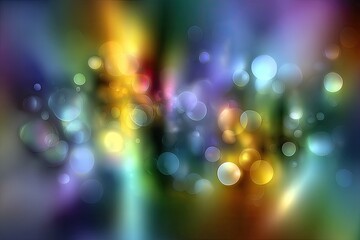 Abstract Glowing Light Orbs