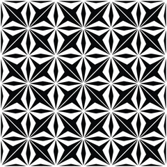 Fototapeta premium Black and white seamless geometric pattern design for wallpaper textile and decorative background
