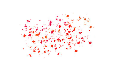 Autumnal Cascade A Vibrant Display of Falling Leaves in Scarlet and Amber Hues Against a Neutral Backdrop A Symphony of Seasonal Transition