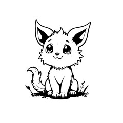 Adorable cartoon fox illustration: perfect for children's books, prints, and delightful design projects for little people