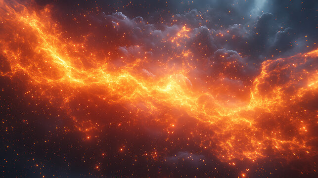 Vivid cinematic portrayal of photon streams reacting with quantum particles to produce energy white background 