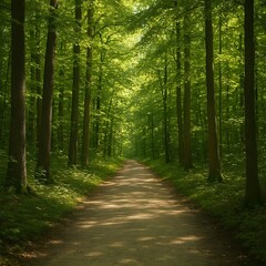 Fototapeta premium road in the forest