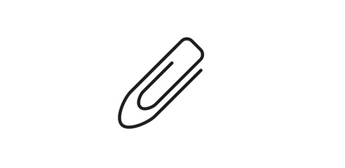 paper clip isolated on white background